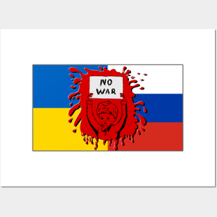 No War poster Ukraine and RUSSIA Posters and Art